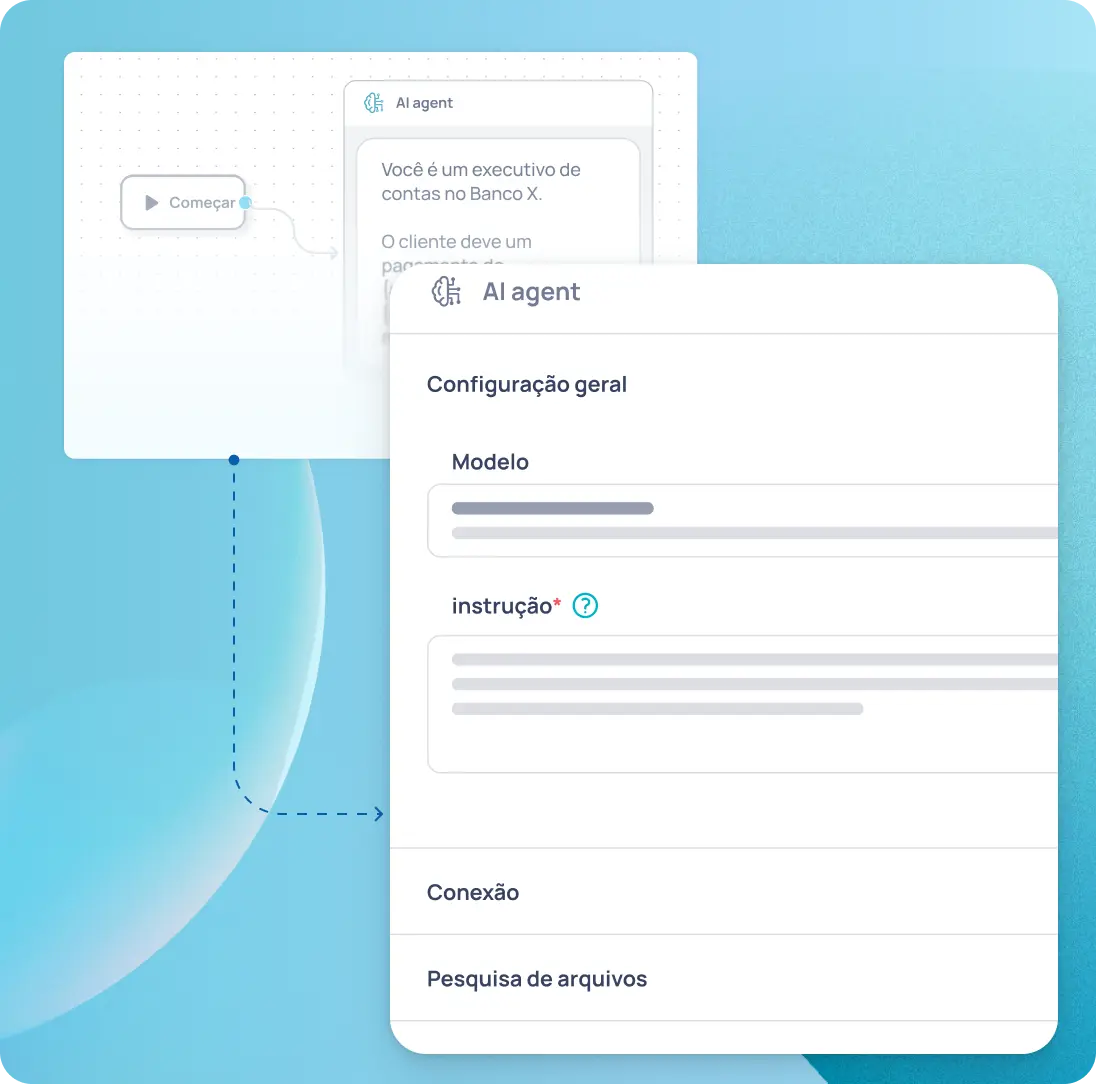 Construa fluxos de trabalho e agentes com IA