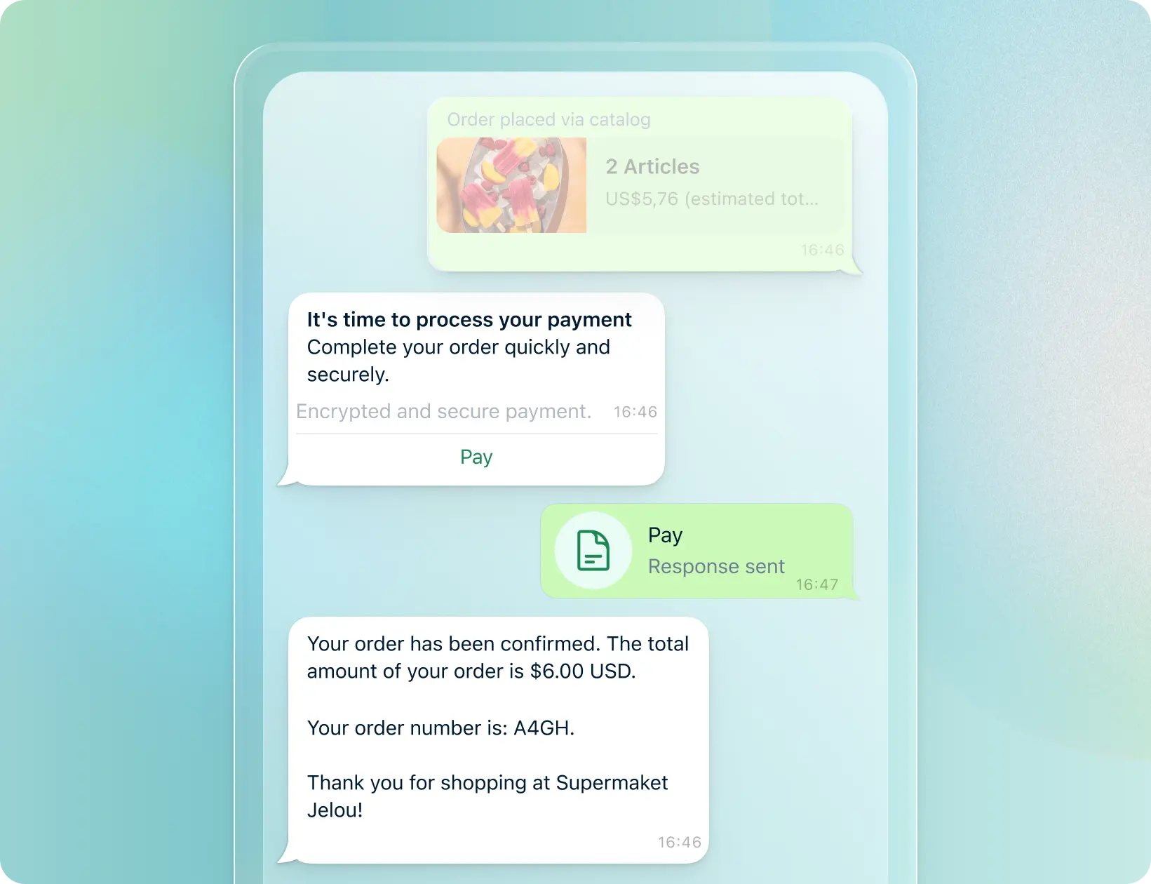 One-time payment flow illustration